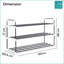 MantraRaj 3 Tier Heavy Duty Metal Shoe Rack Quick Assembly No Tools Required Shoe Rack -959475978