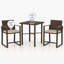 Ensemble bistro long avec coussins 28,1 "pour 2 personnes Aimes Square