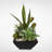 17'' Faux Succulent Plant in Metal Planter