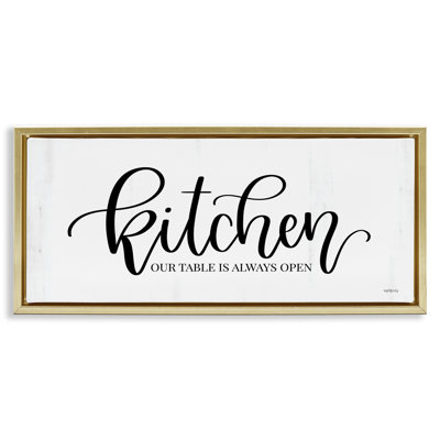 Art mural sur toile flottant Kitchen Kitchen