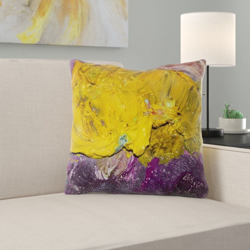 Housse et insert de coussin d'extérieur carré Davian, Intérieur, Microsuède