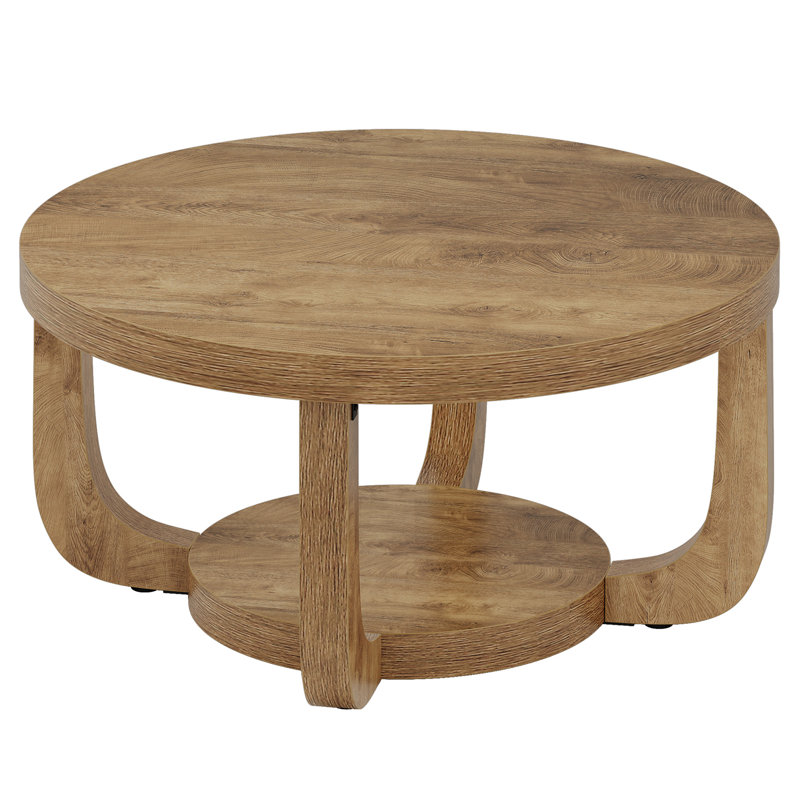 Coffee Table with Storage, Oak