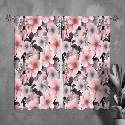 Paire de rideaux obscurcissant en polyester Romie