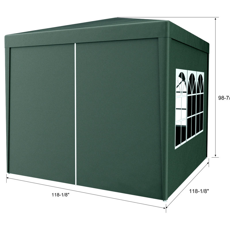 Pavillon de jardin d'extérieur robuste 10 pi x 10 pi, idéal pour les douches, les fêtes, les événements et les mariages