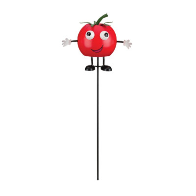 Kryslin Metal Garden Veggie Stake with Hand Painted Details and Weather Resistant Finish
