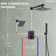 Thermostatic Shower Faucet 12" High-Pressure Dual Showerheads with Handheld Shower