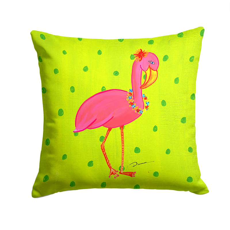 Flamingo Indoor Outdoor Throw Pillow