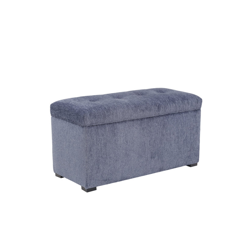Angela Lift Top Storage Bench, Navy