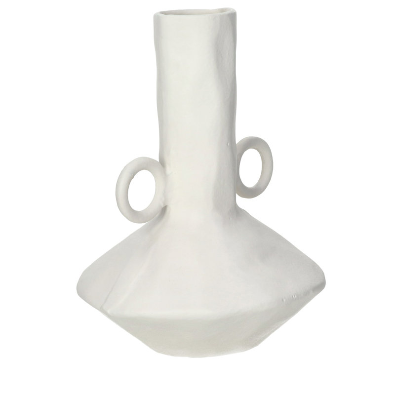 Trulli Aluminium Off-White Vase, 11.22" H x 8.07" W x 8.66" D