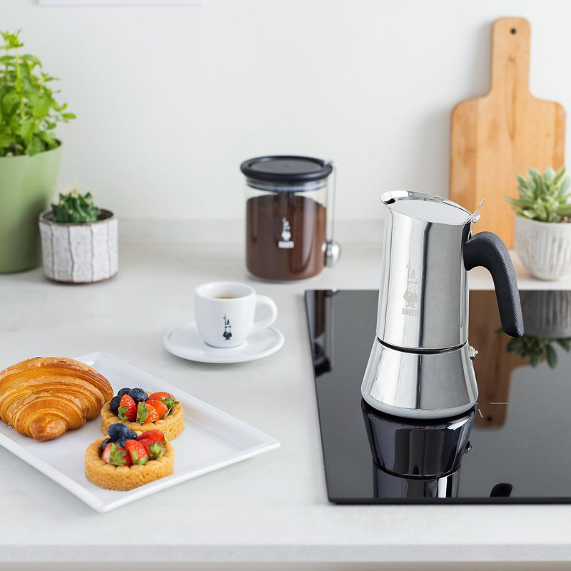 Bialetti Stainless Steel 6-Cup Stovetop Espresso Maker