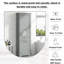 Armoire de rangement autoportante de 68,1 po de hauteur pour salle de bain-543498717