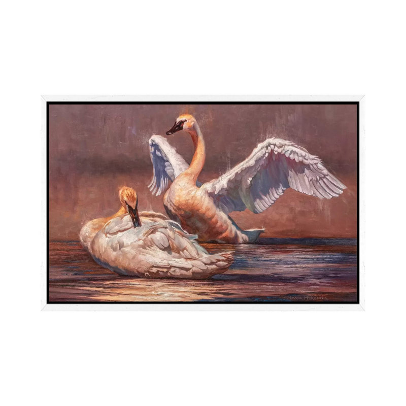 Minuet by Mark McKenna - Painting on Canvas, 66.04cm H x 101.6cm W x 3.81cm D, White Framed