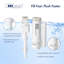 Toilette allongée compacte une pièce à double chasse 1,1 / 1,6 GPF Tucson de 26 po de profondeur (siège inclus)