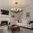 Rustic Industrial Iron Chandeliers Black Gold Farmhouse Chandelier Light Fixture Dining Room Light Fixture For Kitchen Island Foyer Living Room Entryway-883319178