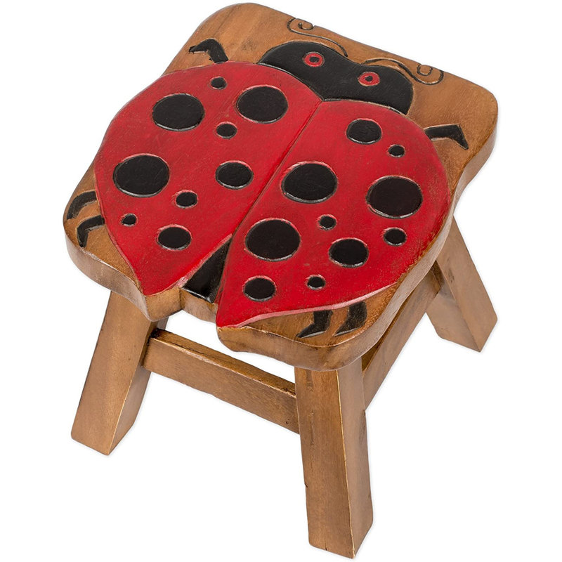 Overkamp Brown/Red Animals Step Stool