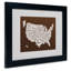 « usa states text map », reproduction d’art textuel sur toile encadrée-11952799-11952801-70559087