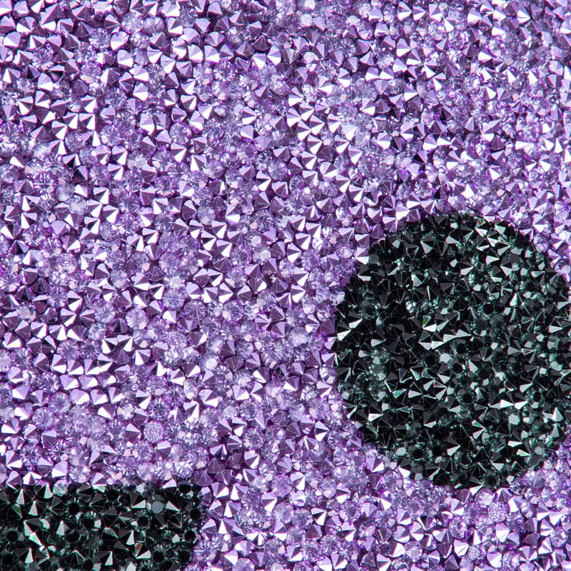 Coussin convivial en forme de fantôme, Mauve