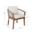 Outdoor Dining Armchair with Cushions