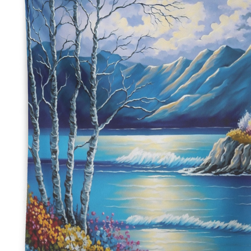 Tapisserie en polyester sur la côte en été I, H 32 po x l 39 po