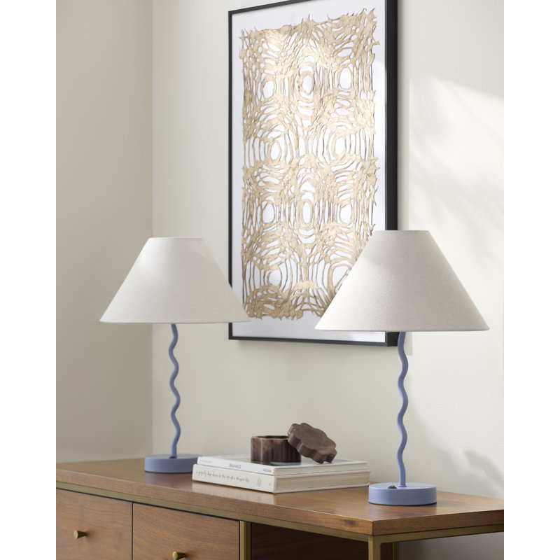 Pruter Table Lamp Set, Gray