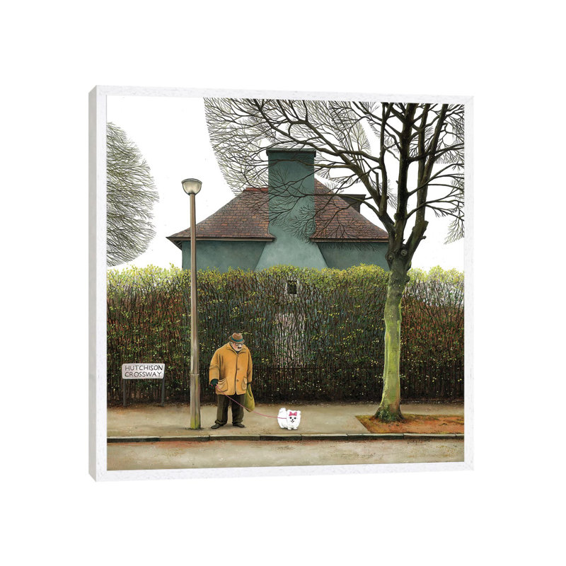 Miss Pom Pom by Vicky Mount - Painting on Canvas, 66.04 cm H x 66.04 cm W, White Framed