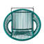 Bleu sarcelle, cadre, siège ergonomique profilé et élégant style tissé, idéal pour balcon, cuisine ou salle à manger. Conception réduisant la fatigue assise. Motif, bar contemporain.