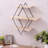 3 Piece Diamond Tiered Shelf with Live Edge
