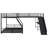 L-Shaped  Bunk Bed With  Loft Bed