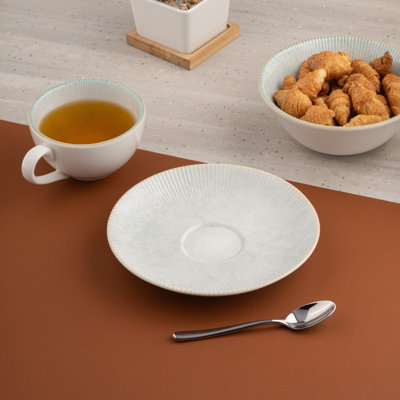 Soucoupe de luxe en porcelaine de qualité supérieure Paros-Aqua, 6 po