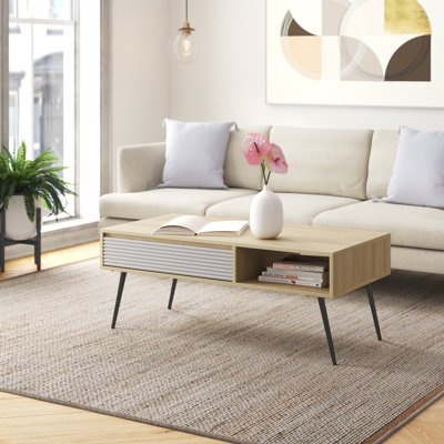 Table basse avec 4 pieds et rangement Palomares