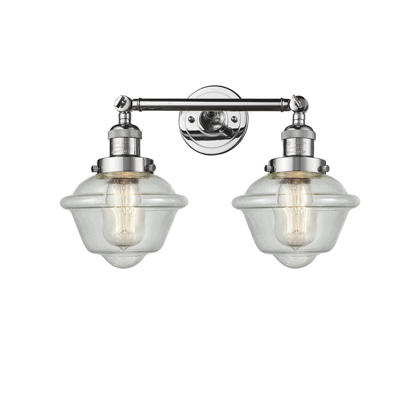 Gebhart 2 - Light Dimmable Vanity Light, 60 Watt Vintage Incandescent Bulb, Seedy, Polished Chrome