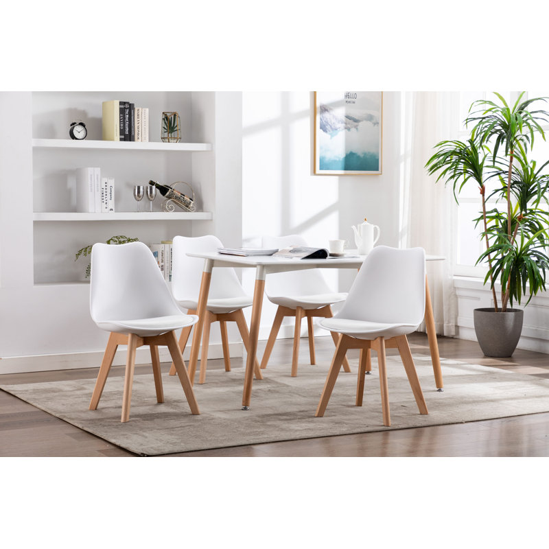 Solid Wood Base Dining Table, 120cm L x 80cm W
