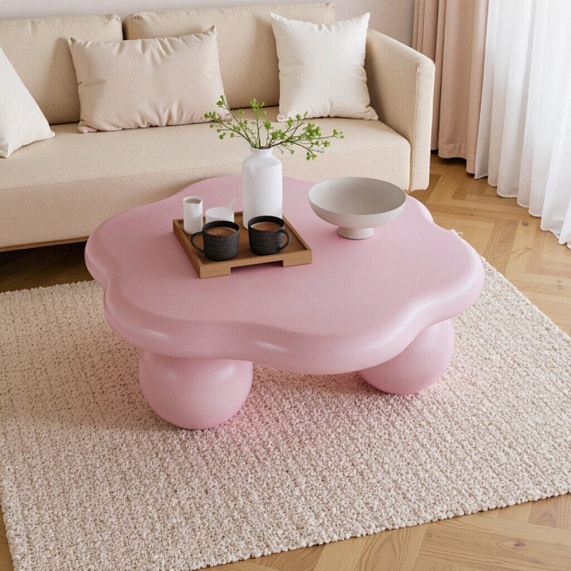 Table basse 35 "en forme de nuage rose - conception de pétale rose Macaron, Rose