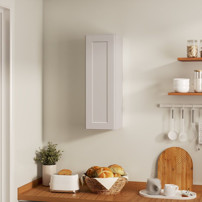 Armoire murale de style Shaker blanc antique l 12 po x P 12 po x H 30 po Homeibro Cozy Design, Shaker blanc antique