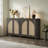 Boho - Rattan Sideboard With Adjustable Shelves-1372967942