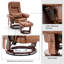 Fauteuil de massage en simili cuir avec repose-pieds pivotant à 360 degrés et coussin lombaire amovible-1482802493