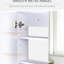 Armoire de salle de bain à double porte - 31,5 po x 23,5 po, décoration tendance, grand espace de rangement, fonctionnement silencieux avec charnières, miroir blanc avec tablettes réglables, style moderne, grand espace, charnières,