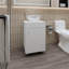 Meuble-lavabo blanc avec lavabo intégré-1912654080