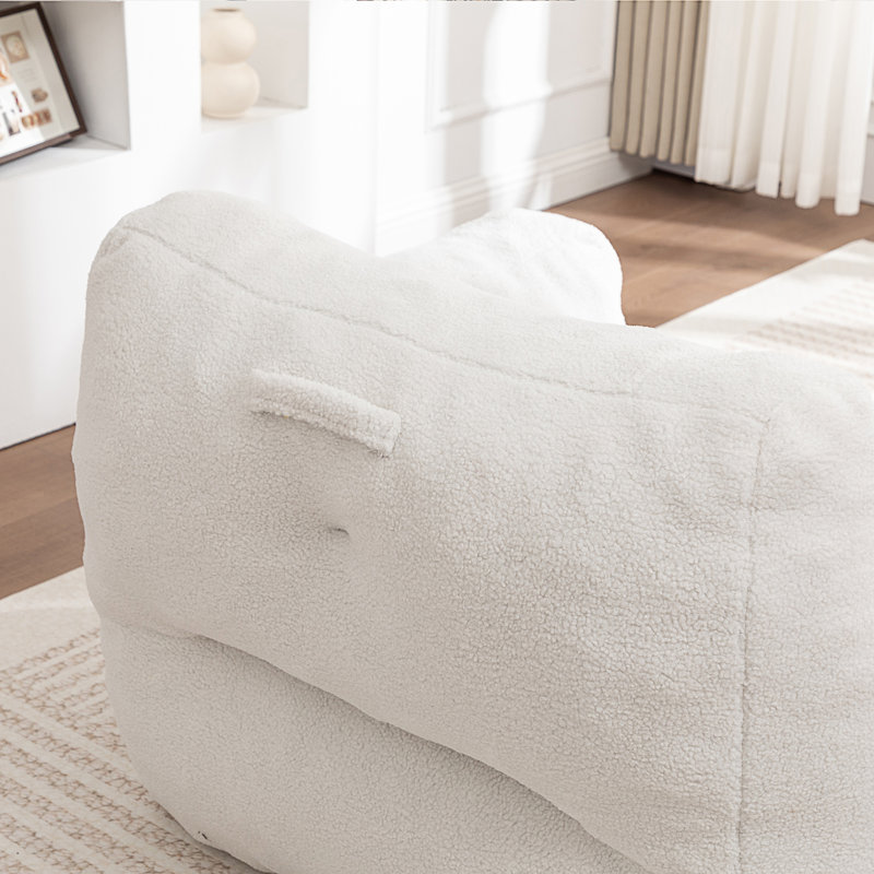 Fauteuil à billes, Ourson blanc