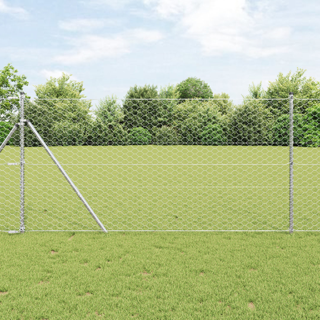 Hexagon Fence Galvanised Steel