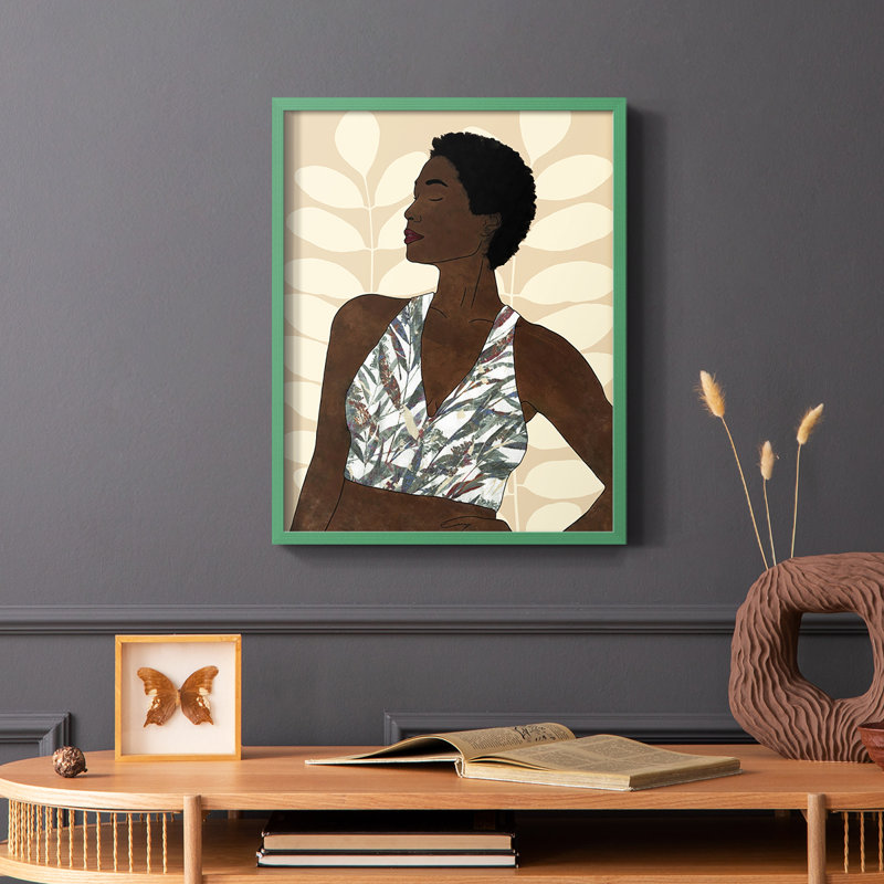 Ethnic Beauty I Framed Print - Solid Wood, Black, 20" H x 16" W