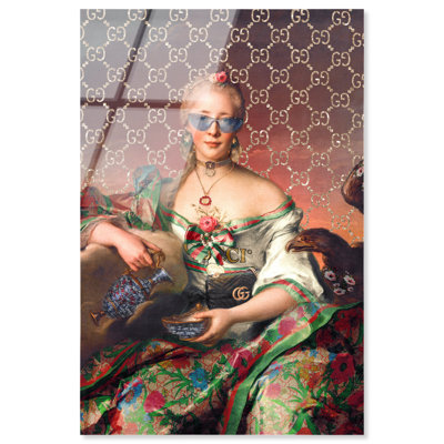 City Lady Canvas Fashion Print by Oliver Gal