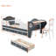 Lit plateforme simple en forme de bateau avec deux tiroirs Nikki