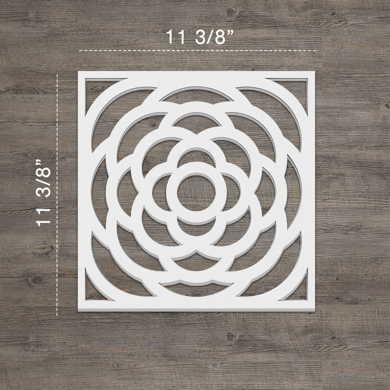 Panneaux muraux décoratifs Edinburg, H 11,375 po x l 11,375 po x P 0,375 po