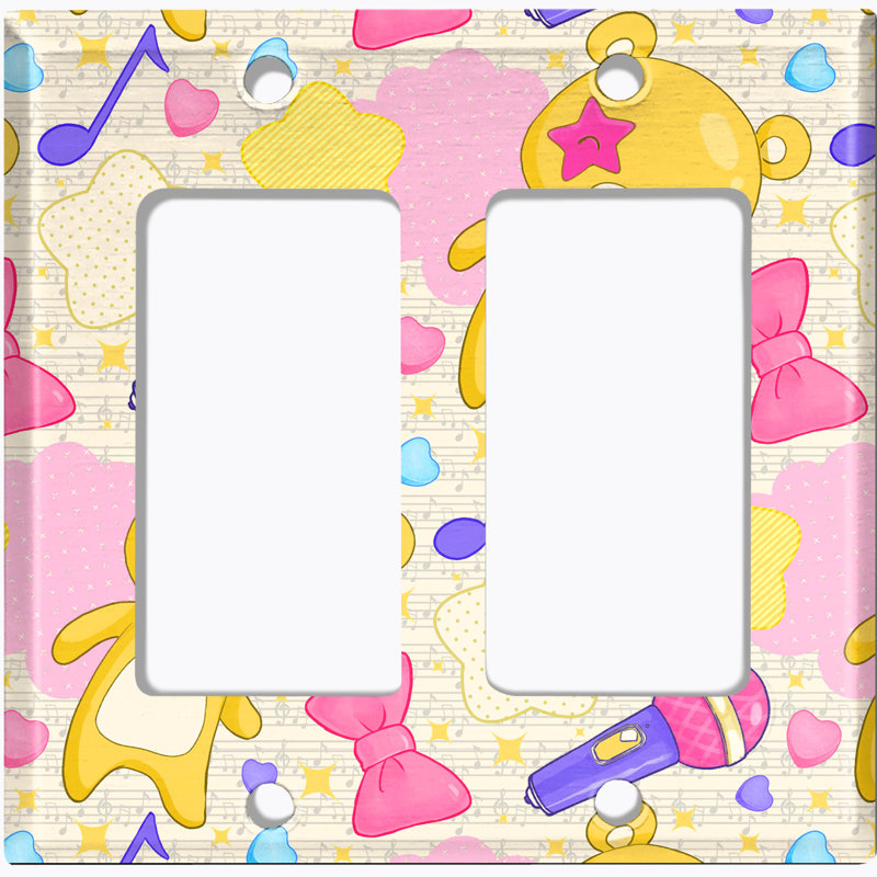 Patterned 2 - Gang Standard Wall Plate