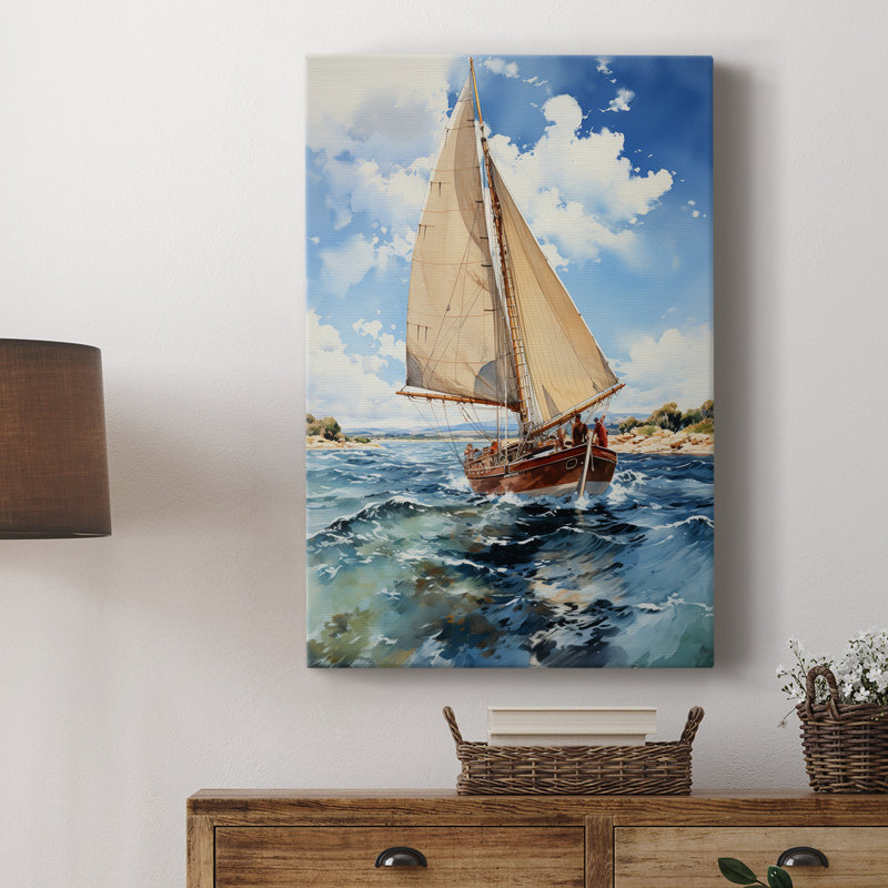 NAUTICAL Series CCACXXI - Cavas de galerie sur mesure, H 27 po x l 18 po