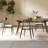 Stylish White Ash Table Chairs Durable Practical-104311806