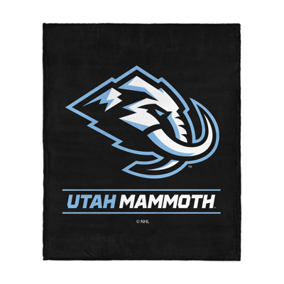 Northwest Utah Mammoth Nhl New Deal Silk Touch Throw Blanket 50x60 Inches In Black