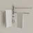 Wall-Mount Swivel Towel Bar With Hooks-119751706