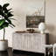 Buffet d'appoint 4 portes Accent Bois naturel lavé, style artistique, rangement de salon polyvalent-655212705
